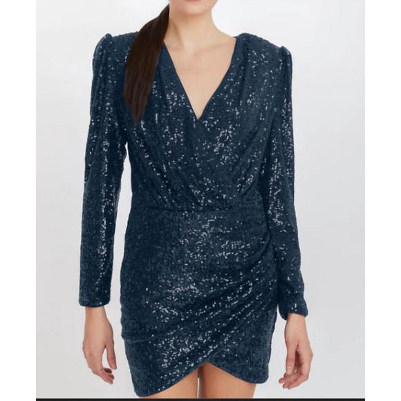 NEW GENERATION LOVE miley sequin dress in navy - Picture 1 of 1